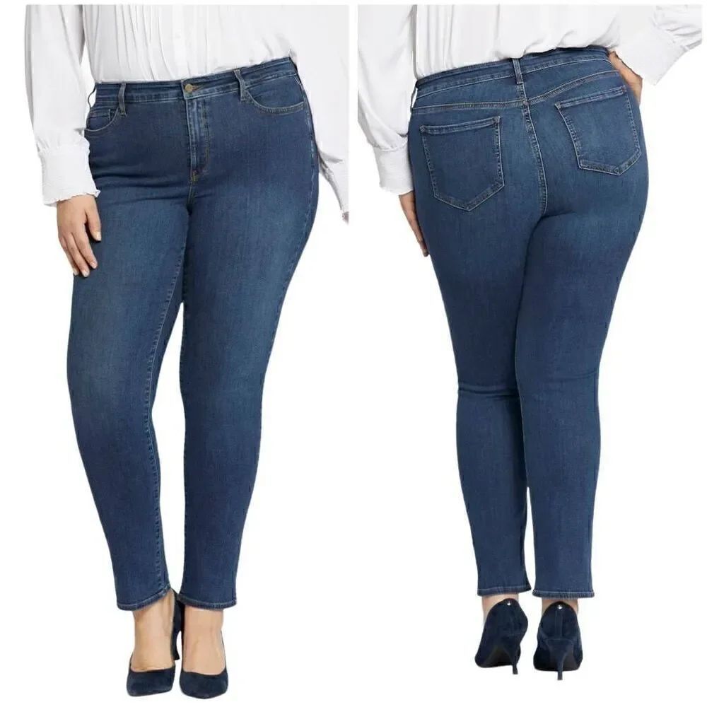 NYDJ Blue Sheri Slim Denim Jeans Size 20W
